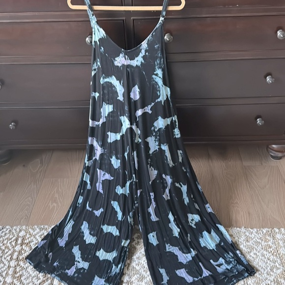 Torrid Super Soft Knit Culotte Jumpsuit Womens 1 Tie dye Bohemian loungewear - Picture 2 of 10